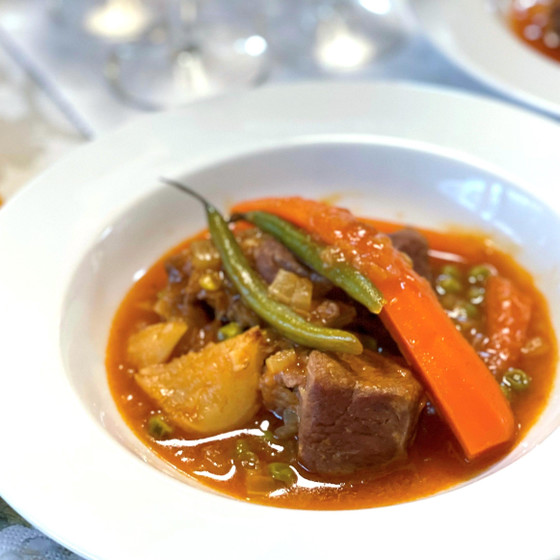仔羊のナヴァラン春野菜添え～フランスの春の味・ラム肉のトマト煮込み～