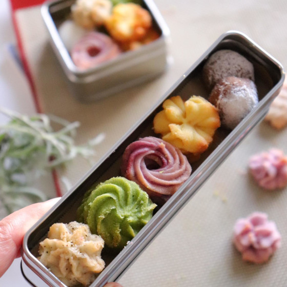 合羽橋Lesson...お花のようなあんこのクッキー缶作り*