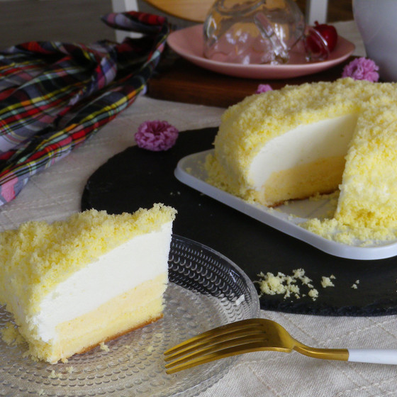【チーズケーキ】ベイクドとレアのWチーズケーキを作りましょ