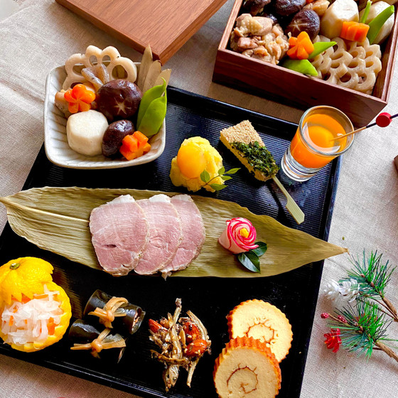 おせちレッスン　全10品＋ご試食（お煮しめ＆富山のパリパリせんべい汁）　４人前お持ち帰り∔昆布巻きかまぼこお土産付