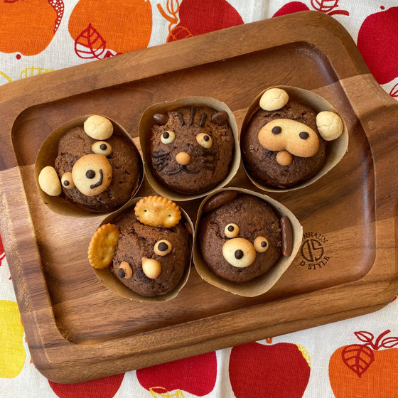動物たちのカップケーキ☆バレンタイン