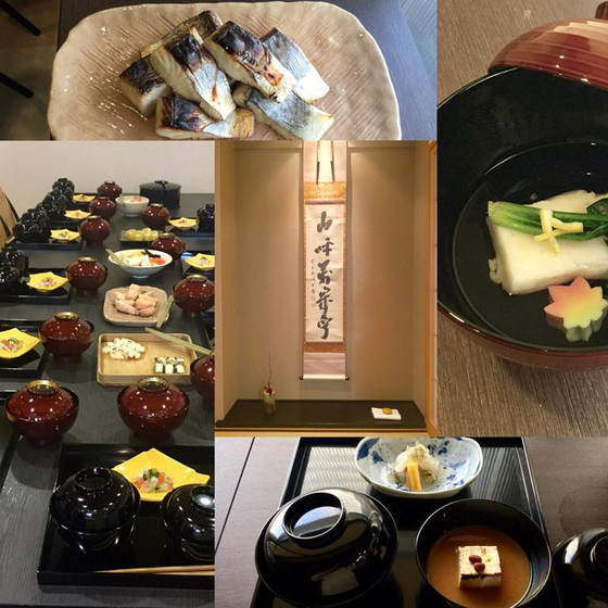 「茶懐石入門・３回コース」①向付