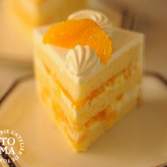 オレンジのショートケーキ
