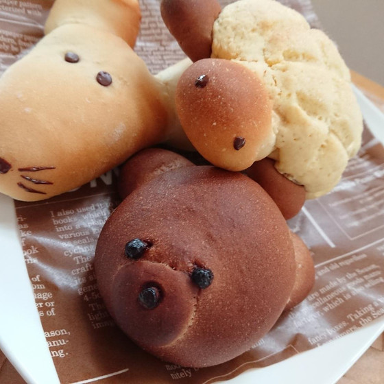 KINA夏休み親子パンレッスン　動物パン
