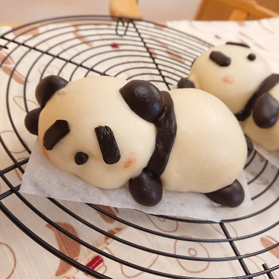 デコ蒸しまん　全身パンダちゃん