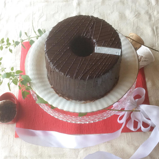 ケーキレッスン「オレンジチョコシフォン」