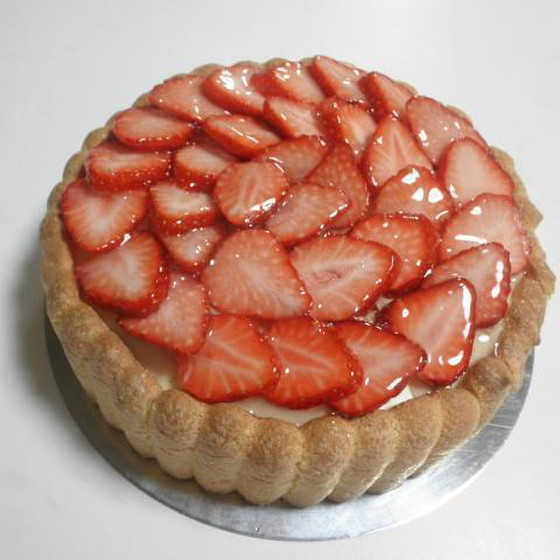 ケーキレッスン「苺のシャルロット」