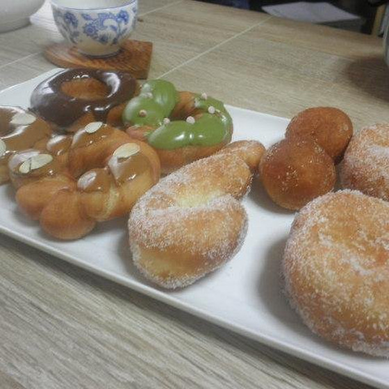 パン上級③ドーナツアラカルト、鯖缶トマト煮、豆乳プリン