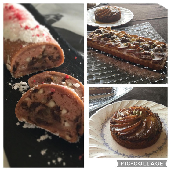焼き込みタルト2種と酒種米粉ベリーシュトレン