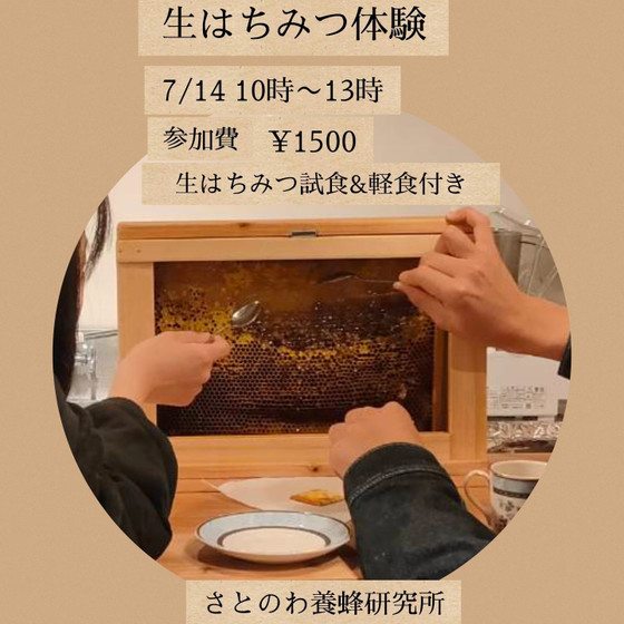 生はちみつ体験会