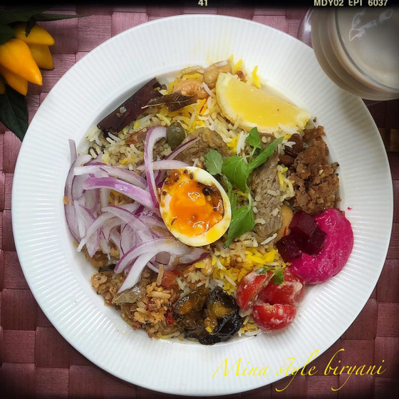 仔羊ビリヤニ＆スパイスおかず6種&マサラチャイ＆スパイス土産