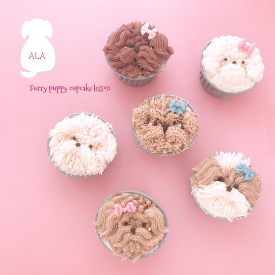 ALA　Furry Puppy Cupcake