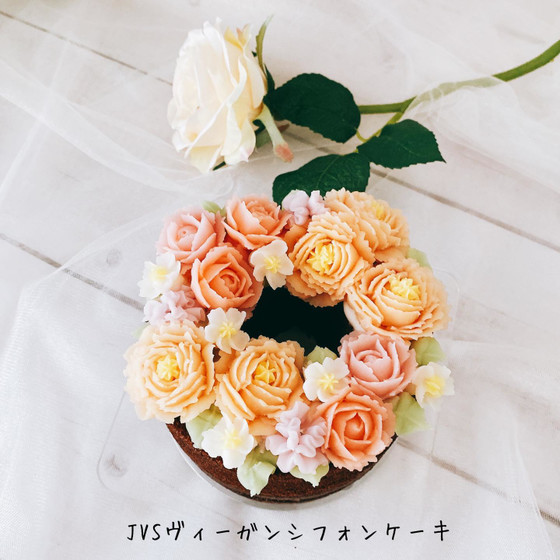3月レッスン　JVSヴィーガンシフォンケーキ