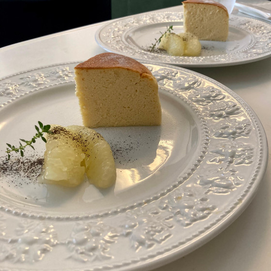 ５月のデザート
ヨーグルトのスフレチーズ風ケーキ
