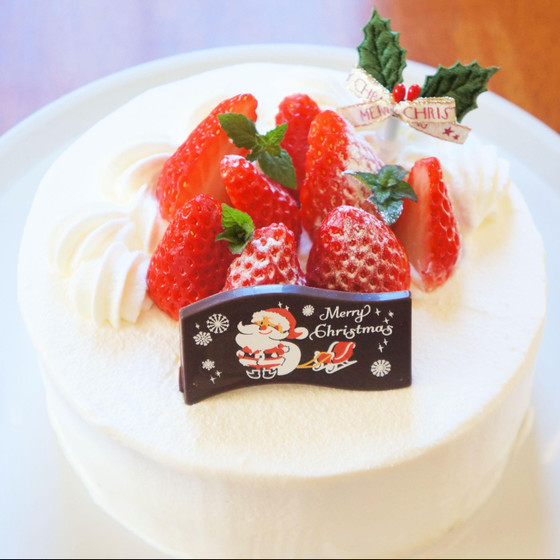 12月１dayレッスンはいちごのデコレーションケーキです。