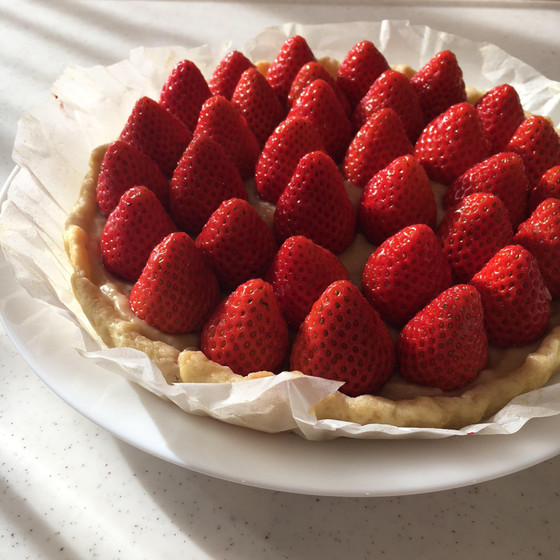 大人レッスン 苺のタルト♫登坂いちご園の美味しい苺で♫
