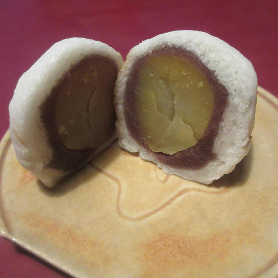 １１月の和菓子は栗がころんと、又初冬の風景を