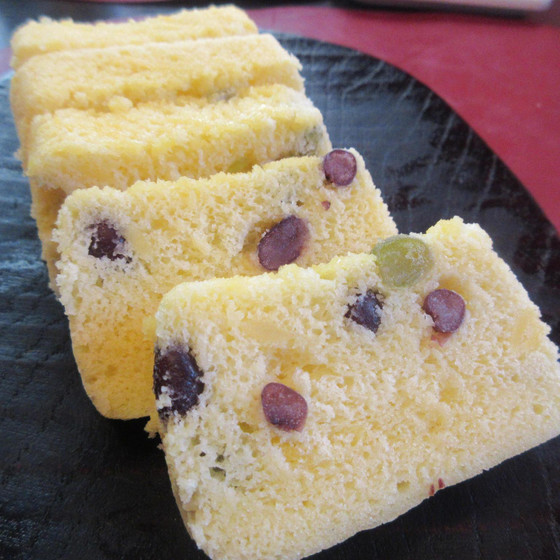 ２月の和菓子は大納言の浮島とチョコレート饅頭を作ります