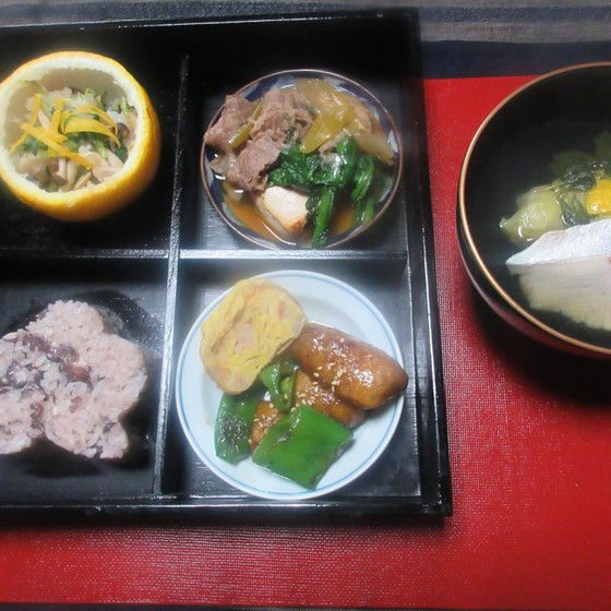 1月　初春の松花堂弁当