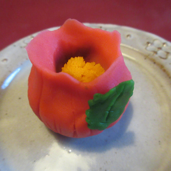 新春1月の和菓子は　椿等
