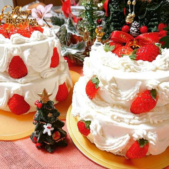 デコM「クリスマスの2段ショート」コースレッスン♪