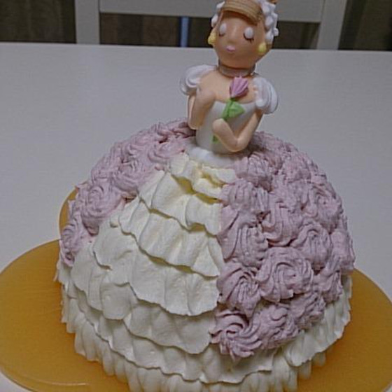 デコ「お姫様ケーキ」３月レッスン