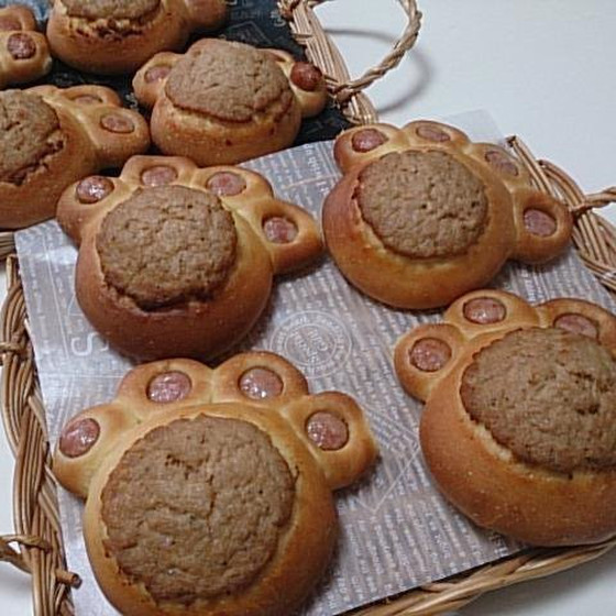 パン「わんこの肉球パン」1月お勧めレッスン