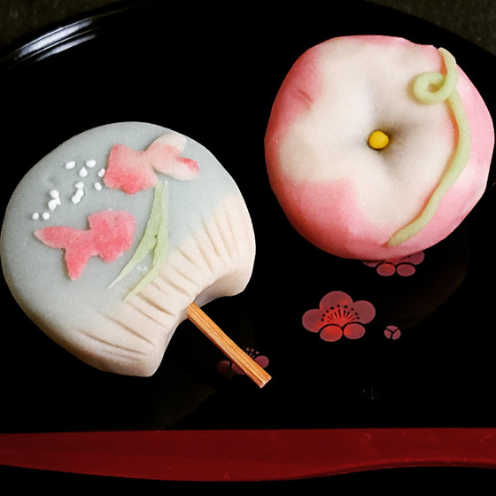 和菓子「練り切り～うちわ＆朝顔～」７月お薦めレッスン♪