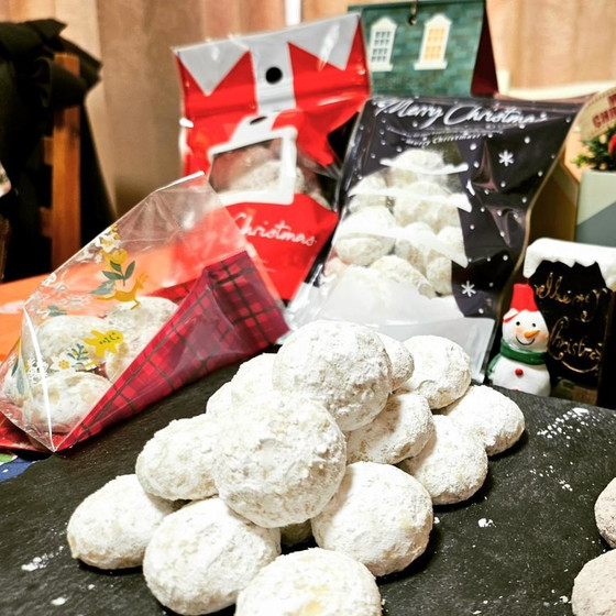 焼菓子「ブール・ド・ネージュ」12月お勧めレッスン♪