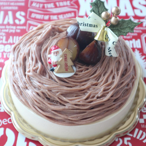 リクエスト開講クリスマスケーキ2019☆マロンとバニラ
