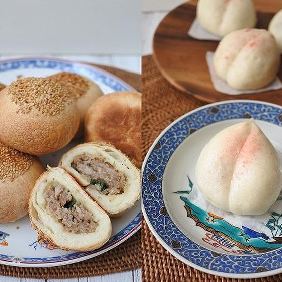 胡椒餅・桃あんまん