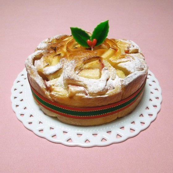 クリスマスのアップルパン（湯種パン）