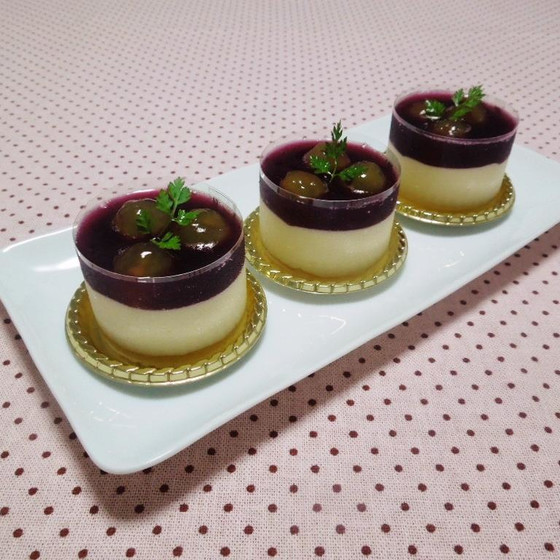 巨峰のケーキ