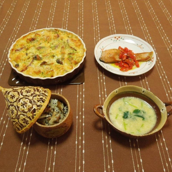秋の食材いっぱいの料理レッスン