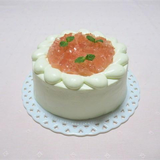 桃のショートケーキ