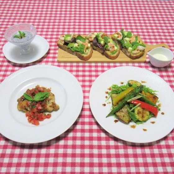 チキンと夏野菜でちょっとおしゃれな料理レッスン