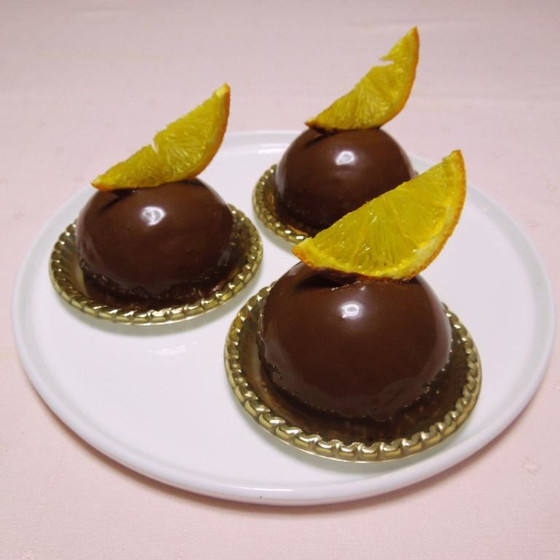バレンタインケーキレッスン　ショコラ  オランジェ