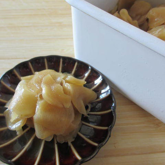 「生姜の甘酢漬けと生姜ｼﾛｯﾌﾟを作る」ﾜ-ｸｼｮｯﾌﾟ②