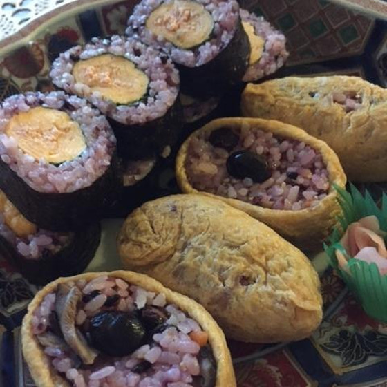 春の食材でいなり寿司を作りましょう～その他おかず4品