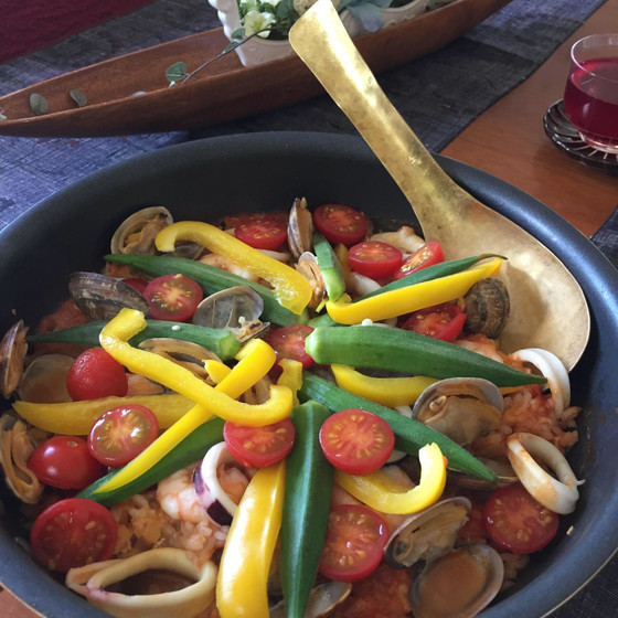 夏野菜のパエリア〜アンコールレッスン