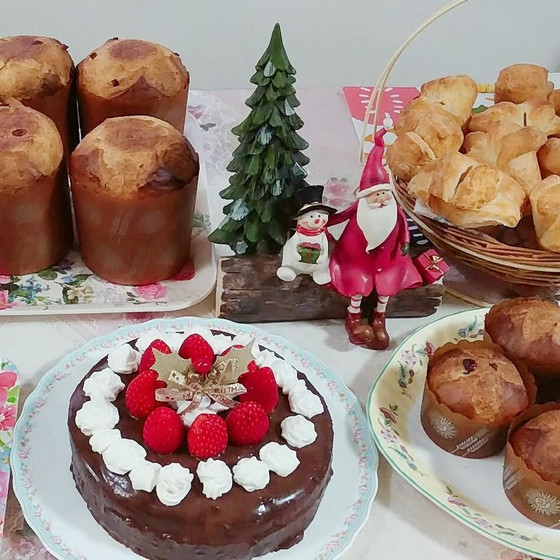 クリスマス！パネトーネとチョコケーキレッスン