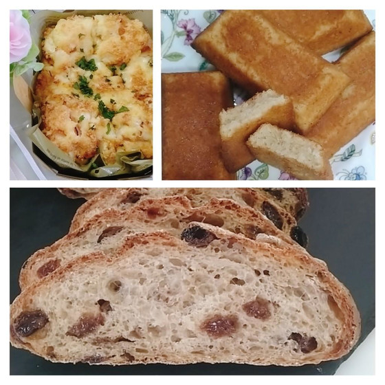 デリカパン、レーズンのハードパン、フィナンシェレッスン