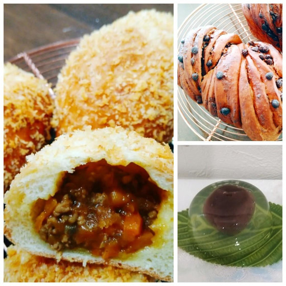 焼きカレーパン、ニューヨーカーバブカ、水まんじゅう