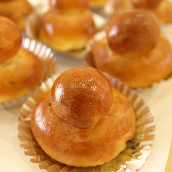 クランベリーとホワイトチョコのブリオッシュ