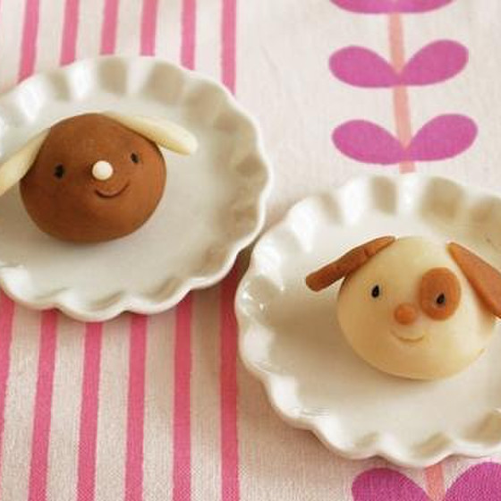 増設！和菓子で干支！インスタ映えする「ワンチャン」を作ります