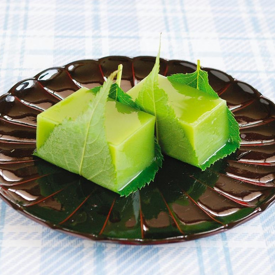 季節の和菓子　「翡翠羹」を作ります。