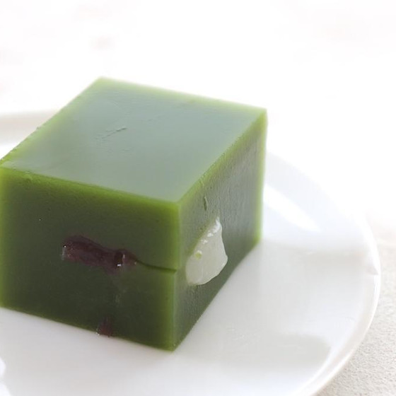 季節の和菓子レッスン　「抹茶あんみつ羊羹」