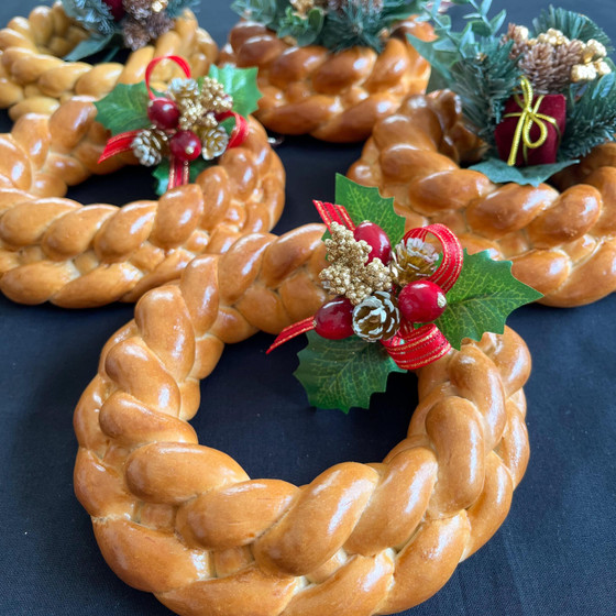 【飾りパン】クリスマスリースパン