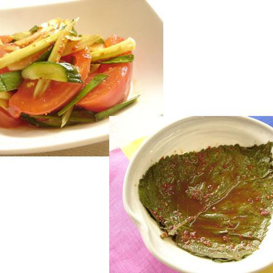 由季家手作りキムチ教室【トマトキムチ・エゴマの葉キムチ】