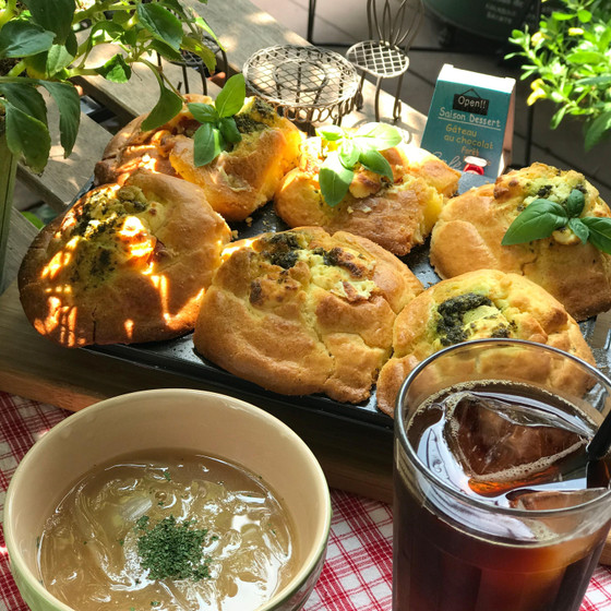 おうちカフェを楽しむ〜食事マフィンと夏のドリンク〜